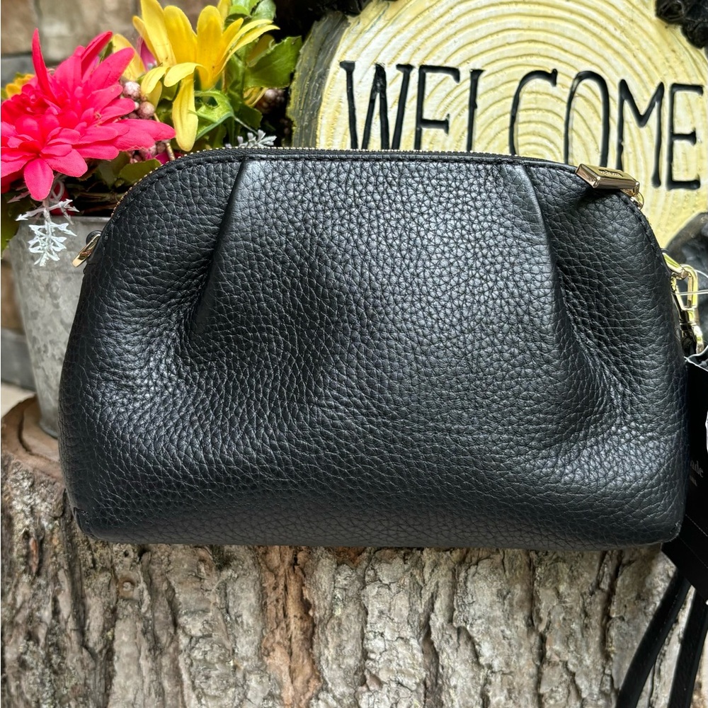 Authentic KATE SPADE Pebbled leather zip top Satchel/Wristel/crosby - Picture 9 of 15